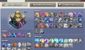 Conta de Clash of clans CV14 com muitos equipamentos upados