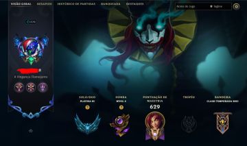 LOL ANTIGA 2012 | 256 SKINS | 423 ICONS | PLATINA | MAIN SUP