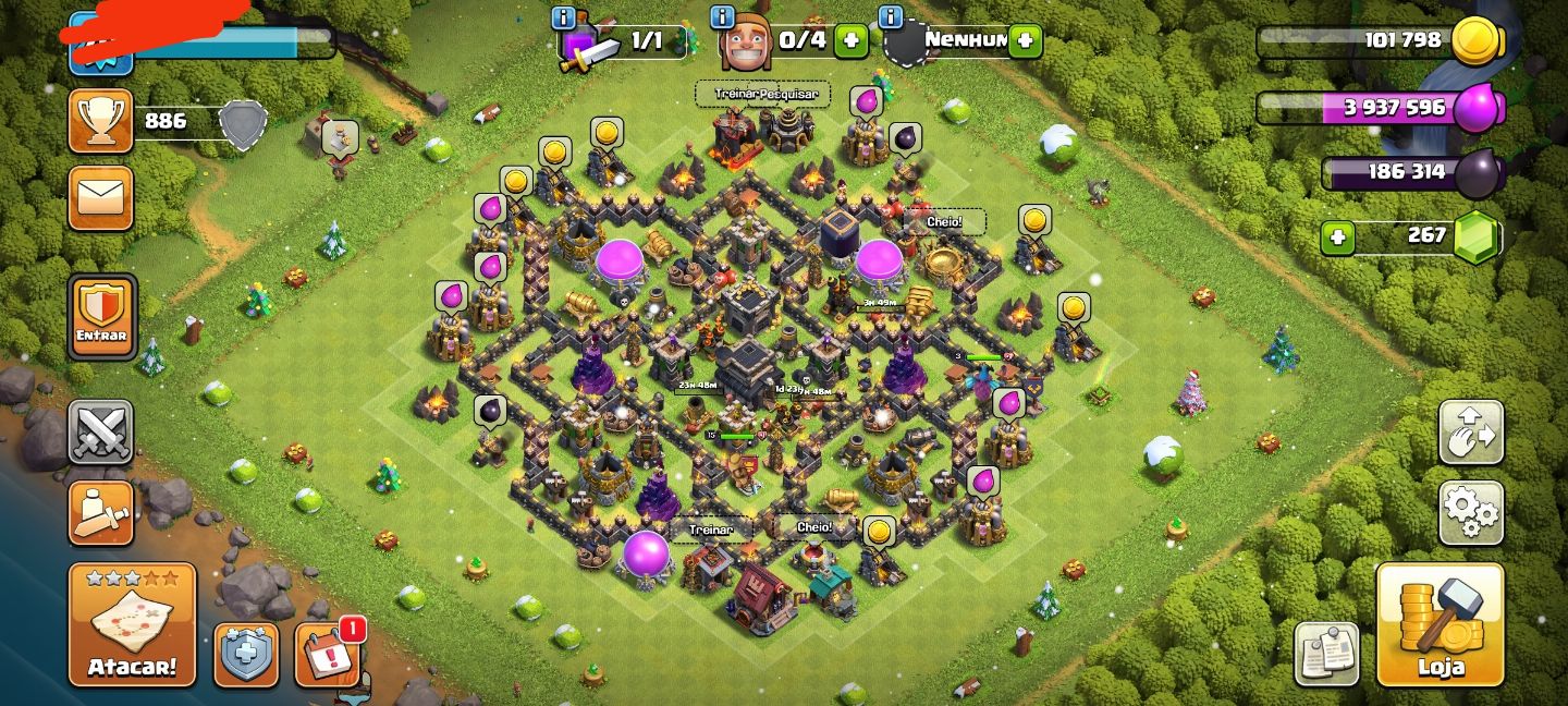 CONTA ANTIGA CLASH OF CLÃS ( SUPER PROMOÇÃO)