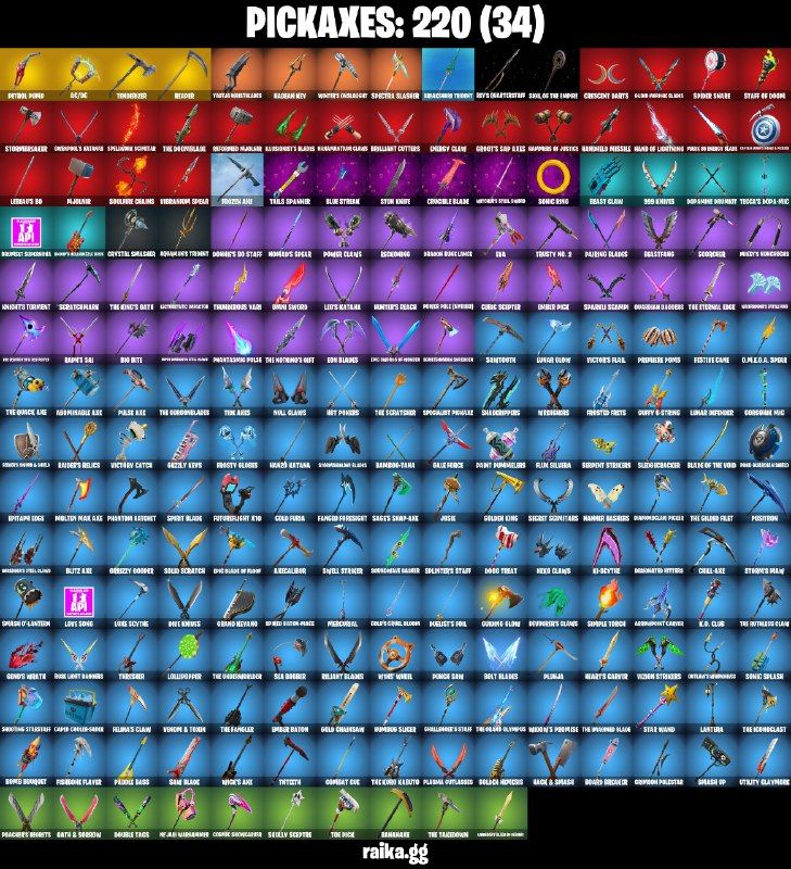 188 Skins - Black Knight, The Reaper, Floss, Neo Versa, Gold Midas, 700 vbucks