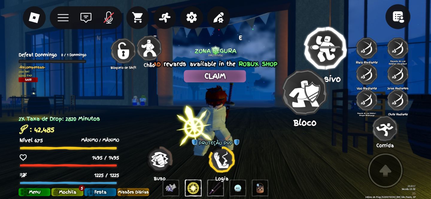CONTA ROBROX INSANA | BLOX FRUITS (KITSUNE PERM + DB) + GPO + KING LEGACY