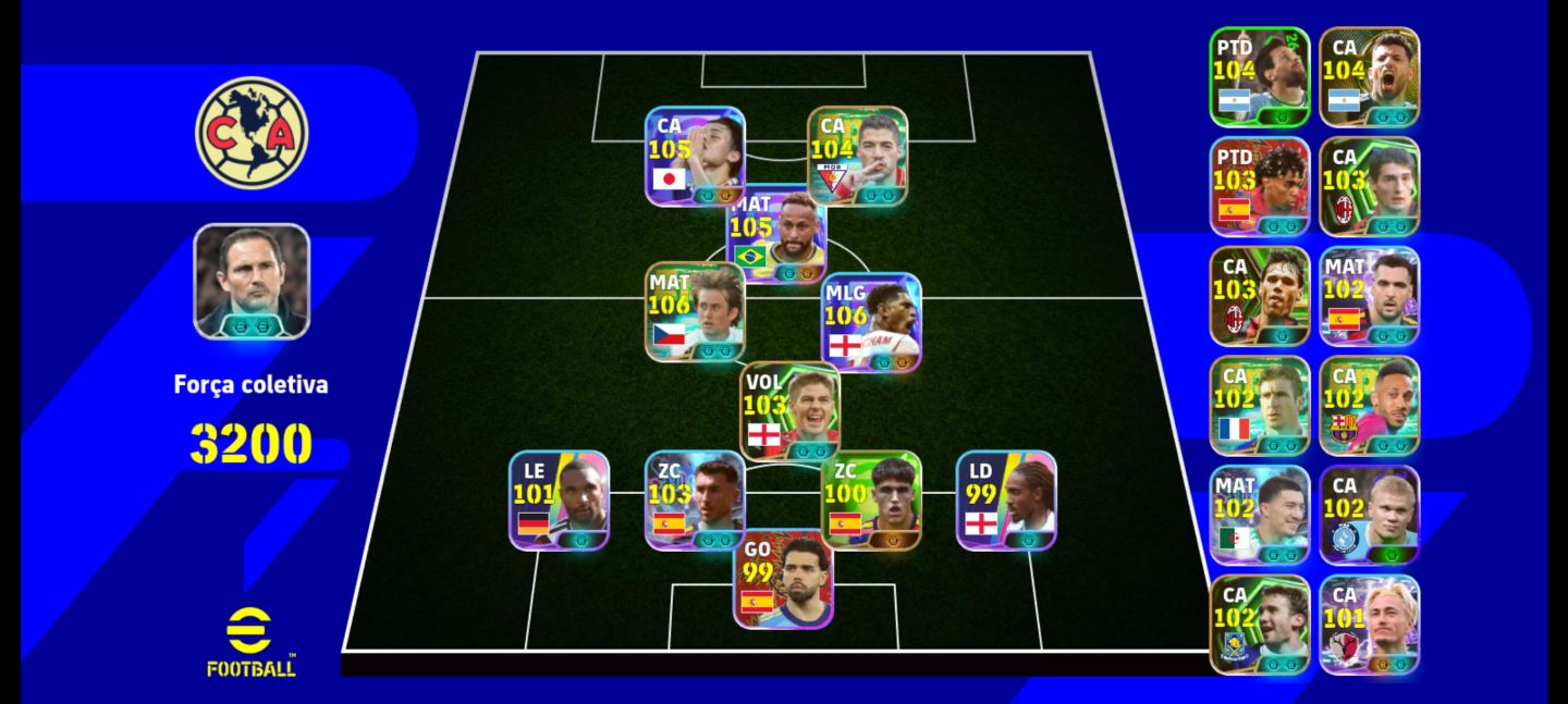 [Conta eFootball mobile] Neymar blitz | Bellingham da Copa
