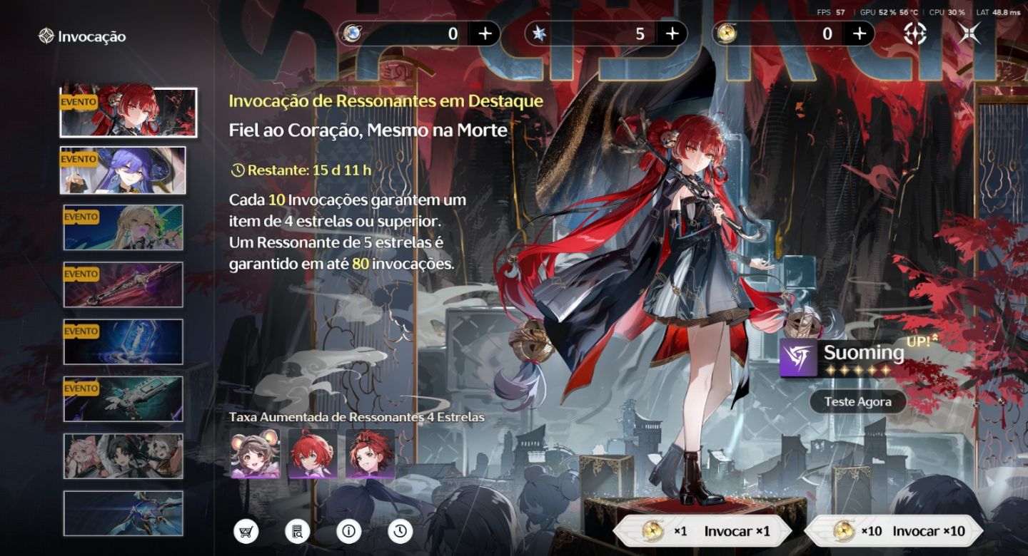Conta wuthering waves end game nível 67