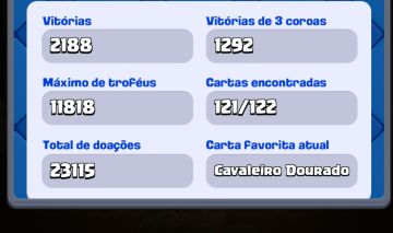 Conta Clash royale arena 28