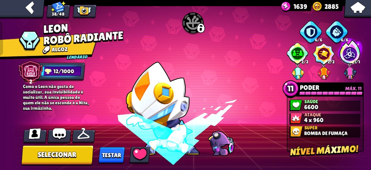 CONTA DE BRAWL STARS COM BRAWLERS LENDARIOS MAX E COM HYPER E SKINS MUITO BOAS!!