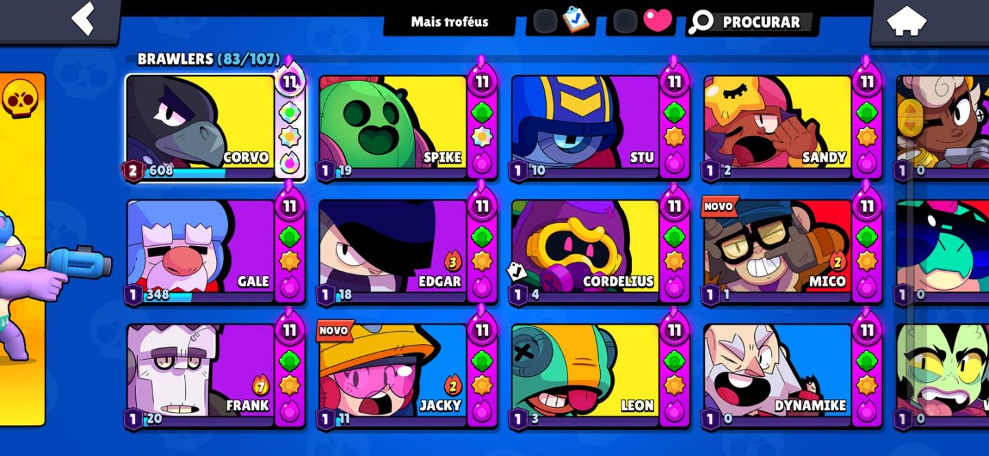 Conta brawl star 32k de trofeu