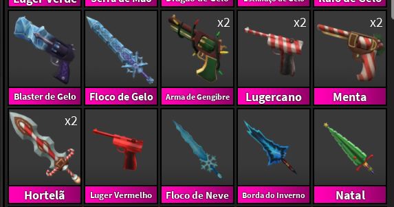 | PROMOÇÃO (MELHORES PREÇOS) | HIGH TIER, SETS & GODLYS - MURDER MYSTERY 2 (MM2)