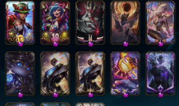 [637 SKINS][6 ULTIMATES][15 VITORIOSAS][13 MÍTICAS][191 ESSÊNCIA MÍTICA]