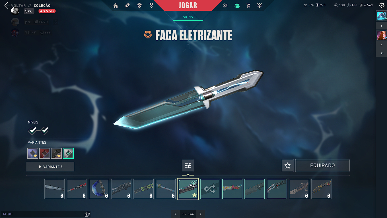 CONTA VALORANT COM SKINS BOAS (+R$600 GASTOS)