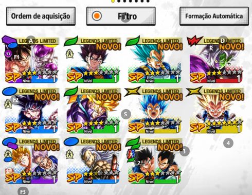 DB LEGENDS, UL TRUNKS, LR VEGETO,UL GOGETA SSJ BLUE + LFS