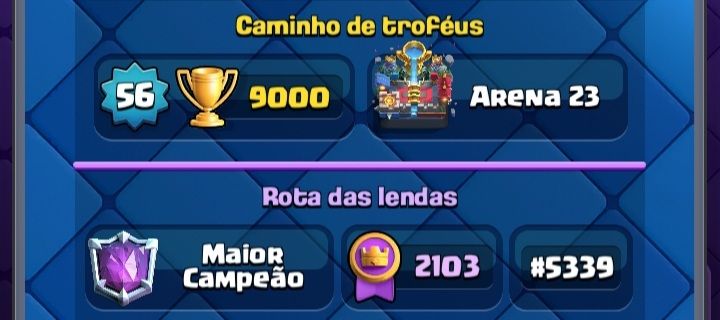 Subo conta de clash Royal,qualquer arena!