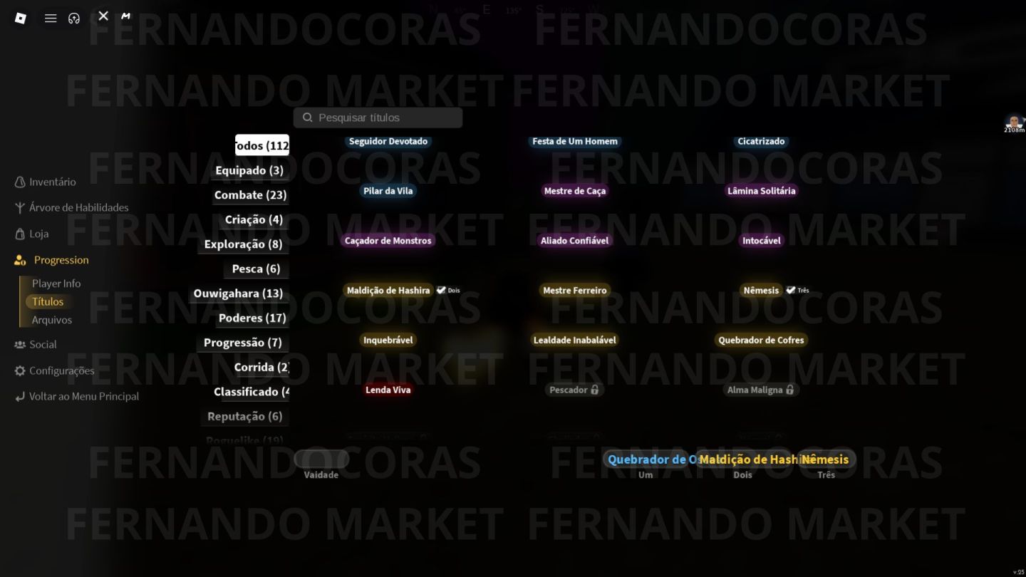 [Slayers 2, Project Slayer 2] Conta Level Max com Clã Supremo Soyama+ Nightfall