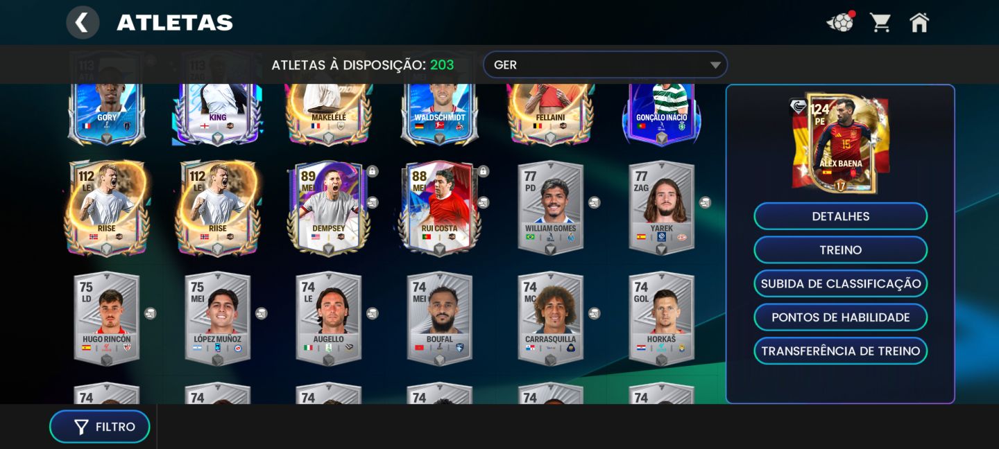 CONTA FIFA MOBILE GER 119 nível 37
