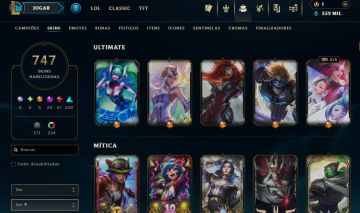 [Conta Lol 2019] Todos os Campeões | 747+ Skins | Platina 2