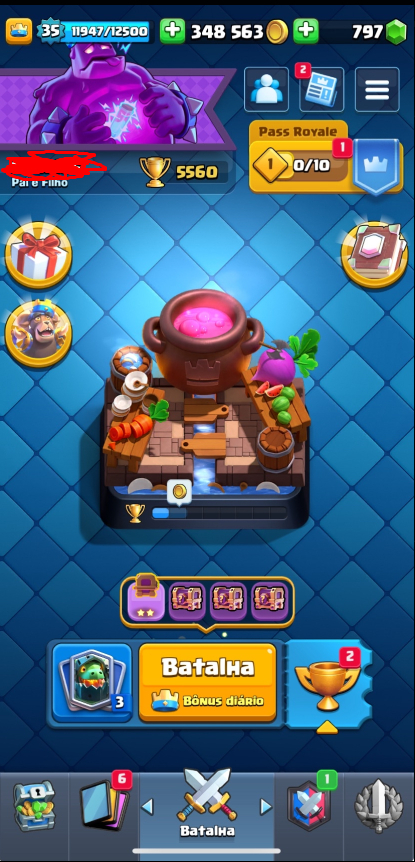 Conta supercell id contendo conta brawl stars e clash royale