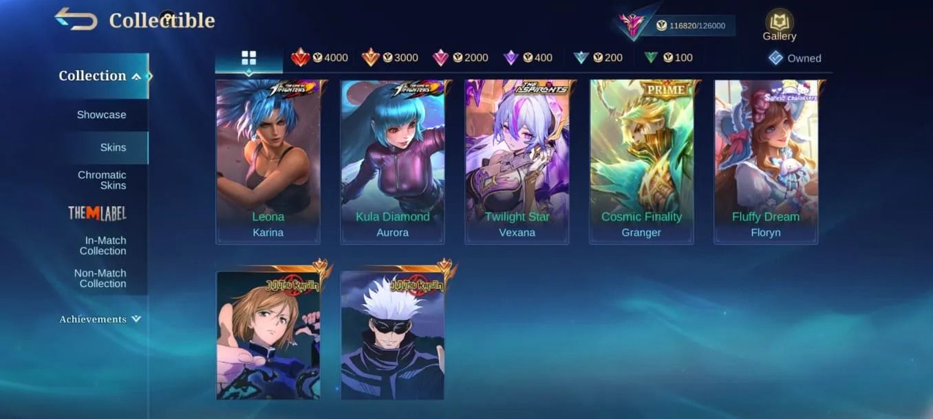 CONTA COM Gojo e Nobara -ASPIRANT Vexana - 3 COLECTOR
