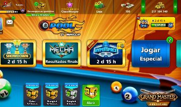 Conta de 8 Ball Pool com 200 milhões de fichas, 100 notas e taco multimilionário