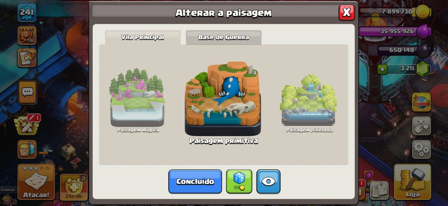 CV18 FULL RARO SKINS E PAISAGEM EXCLUSIVAS