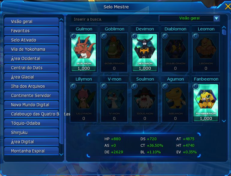 Conta MID/END LADMO com Apollomon - Server Omegamon