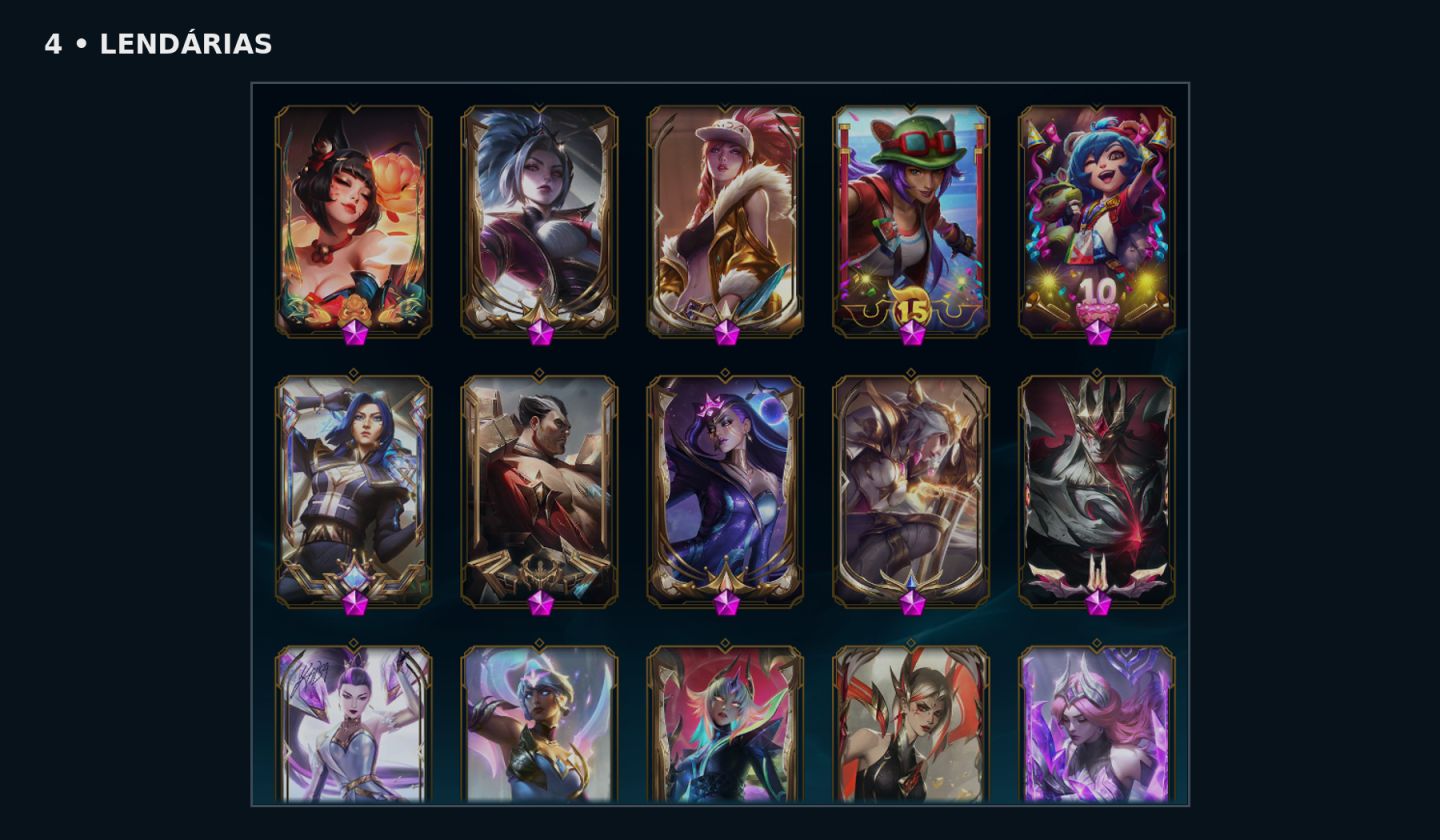 CONTA LOL 815 SKINS + VALORANT COM SKINS