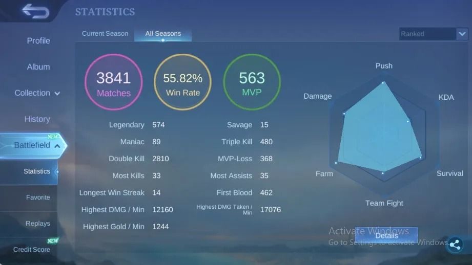 CONTA COM MUITAS SKINS - FULL EMBLEMAS