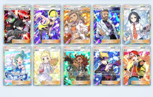 Cartas TCG Pocket Apoiadores Full Arte