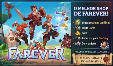 FAREVER SA - ITENS LENDÁRIOS LEVEL 25 , OURO, RECURSO E CONSUMIVEIS