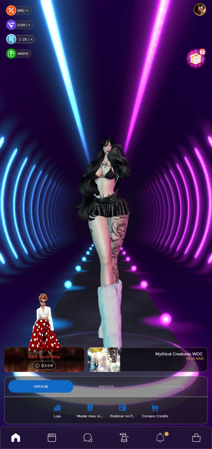 (PROMOÇÃO) CONTA IMVU FEMININA BARATA (AP+AGE, LE) VÁRIOS FITS PRONTOS.