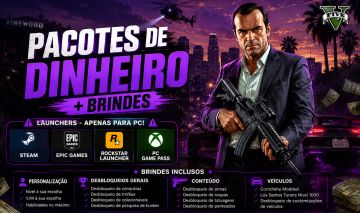 GTA 5 ONLINE PC - PACOTES DE DINHEIRO
