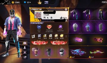 CONTA FREE FIRE GEMADA COM PRIMEIRO E SEGUNDO PASSE, ANGELICAL, PUNHO, BANDEIRAO