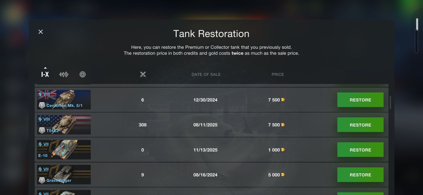 CONTA WORLD OF TANKS BLITZ 7K DE OURO