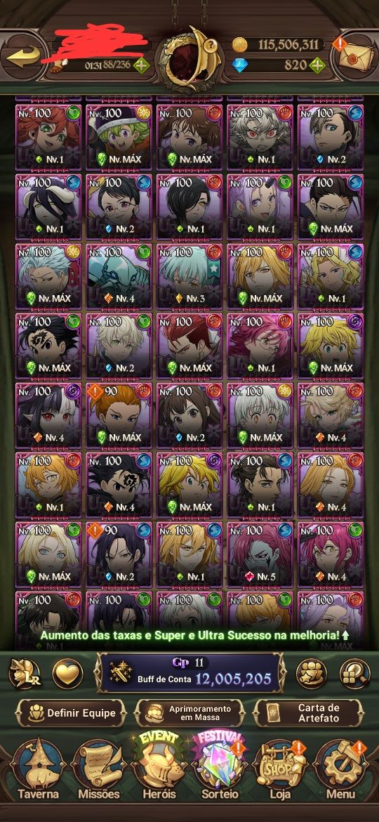 Conta mid game 7ds grand cross - Gawain 2/6