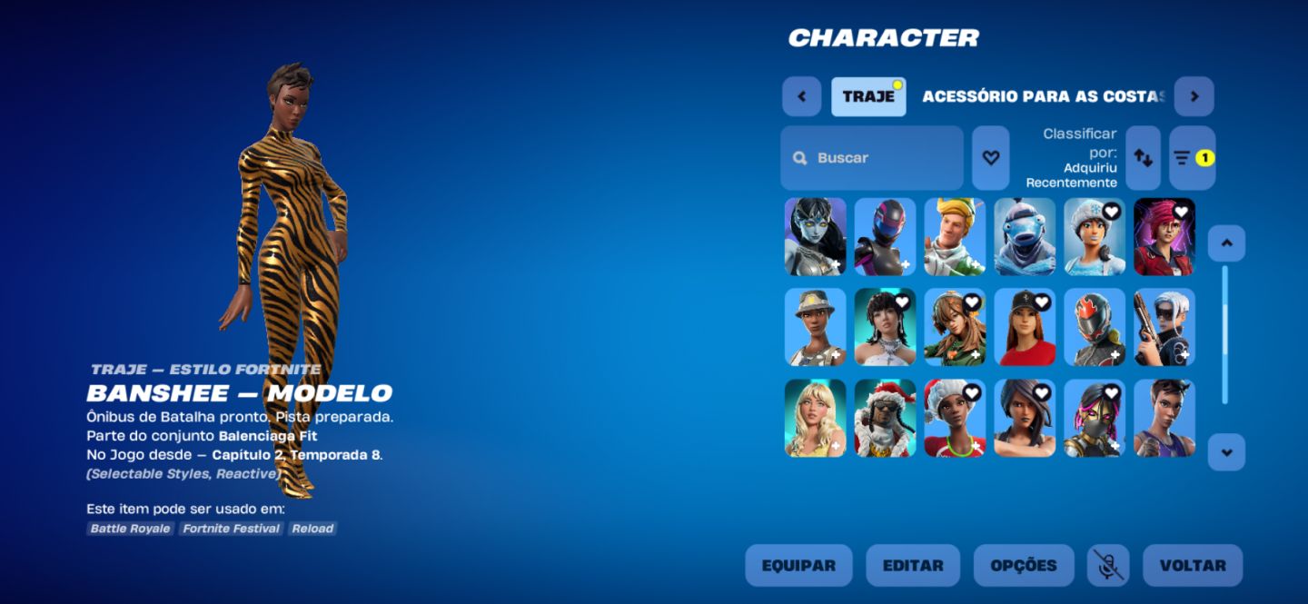 Conta Fortnite Tryhard de Tokens