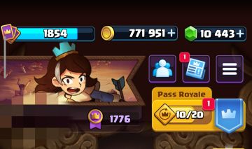 Conta Clash Royale nv. de coleção 1854 (Torre do rei 16)!!!!