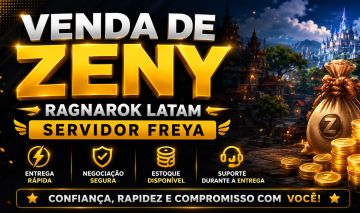 1KK zeny ragnarok LATAM servidor FREYA (MELHOR PREÇO DO MERCADO)