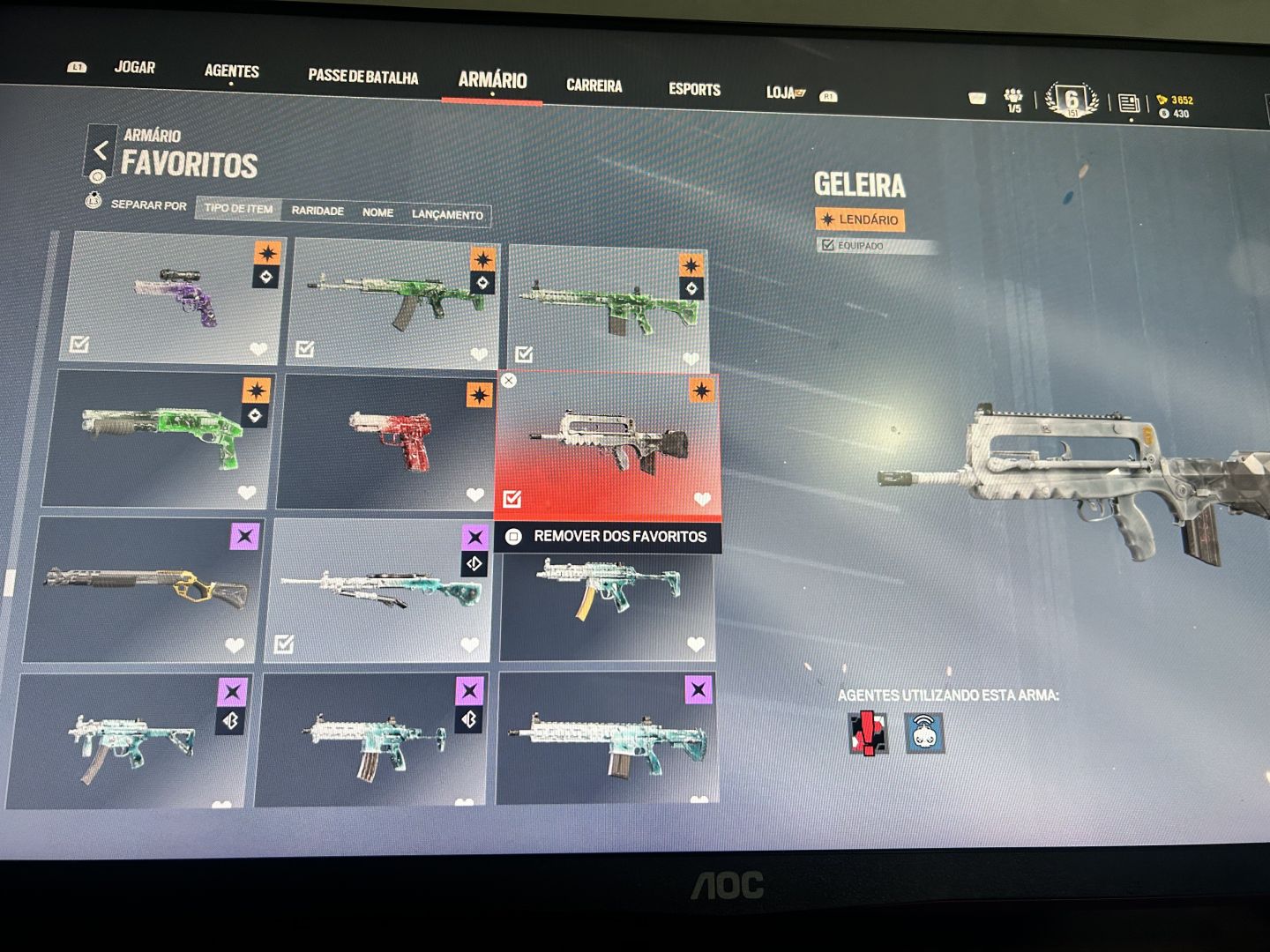 R6 LVL 150 GELEIRA F2 TWITCH + 40 ELITES + MIRA ROXA + ONAMI + 40 ELITES!!