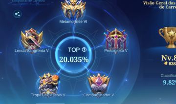 CONTA MLBB FULL ACCESS, FULL HR, FULL EMB, 149 SKINS,(1 GD, 1 EX, 14 LX)+1700 DM