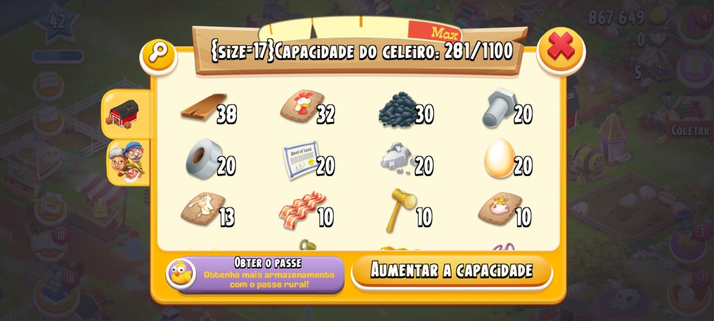 CONTA HAYDAY NIVEL 41