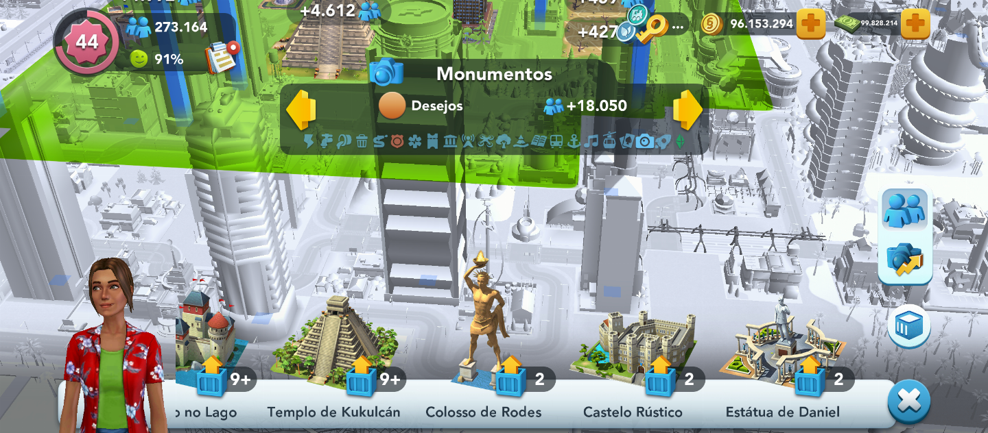 CONSTRUÇÕES PAGAS (DESBLOQUEADAS SEM BANIMENTO) SIM CITY BUILDIT