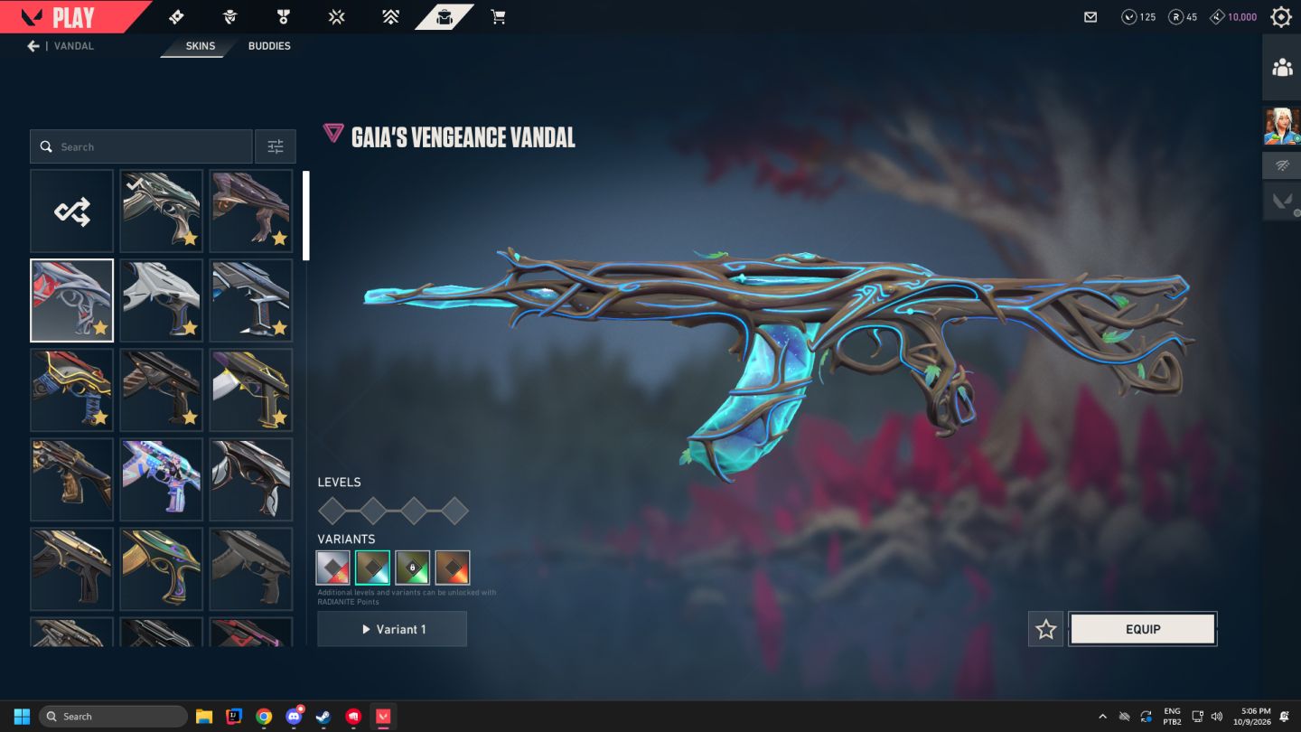 Conta Valorant Faca Karambit saqueadora, sublime, katana oni, kuronami etc