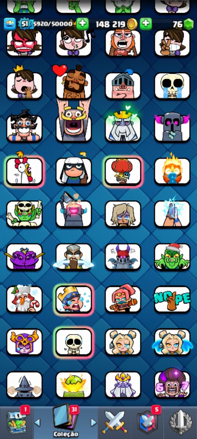 Conta de Clash royale a venda