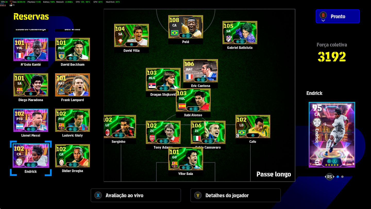 Conta PC Steam + Rei Pelé 108, E. Cantona 105 e CIA