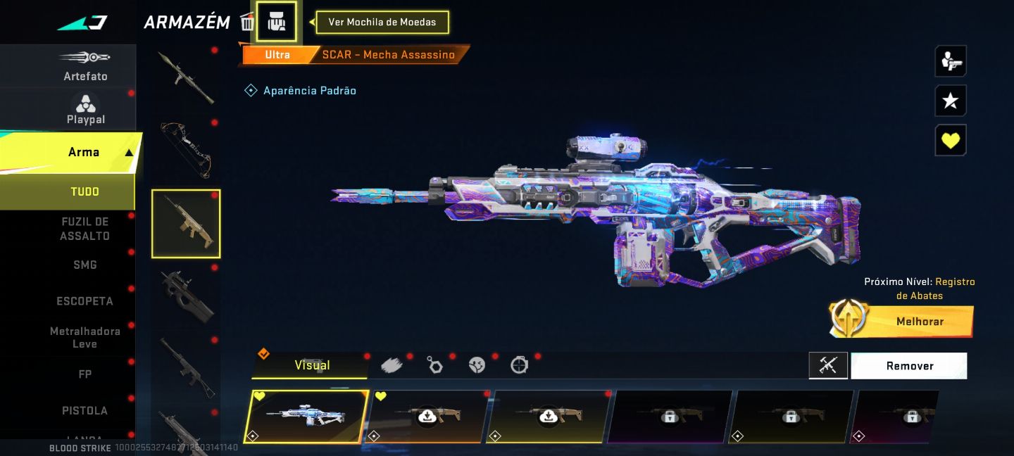 Conta blood strike com algumas Eternas