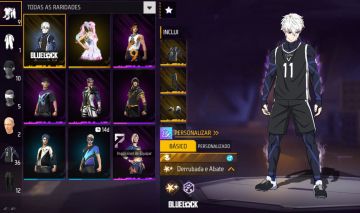 Conta com bluelock e full camisas de time e conjunto fadinha