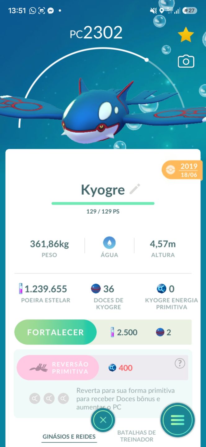 Conta pokemon go 2016, super rara