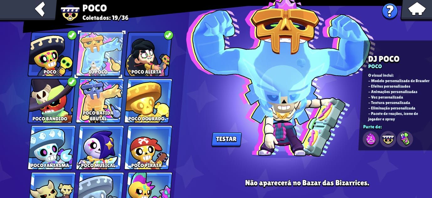 (PRA SAIR LOGO) CONTA RARA BRAWL STARS FULL (106/107) + 60K Troféus + Skins Ants
