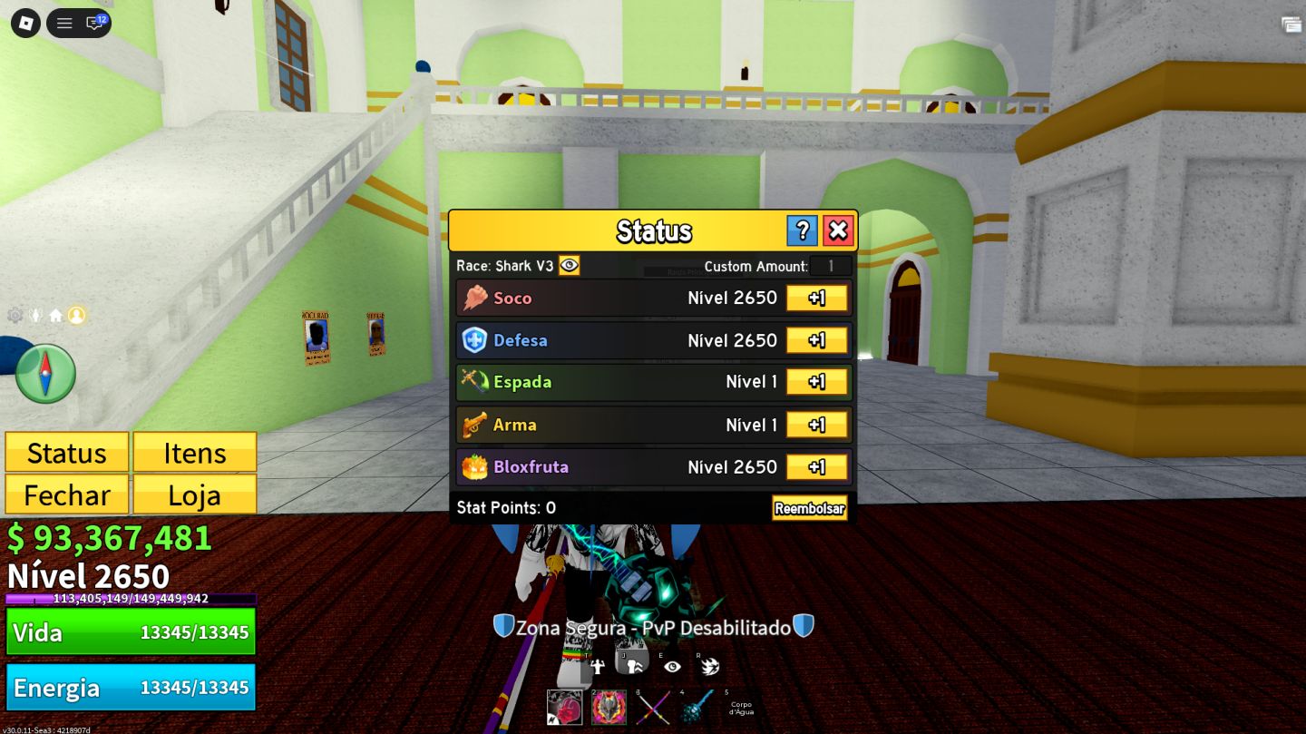Blox Fruits Level 2650 | Dragão, Portal, Magma e Buddha Perm