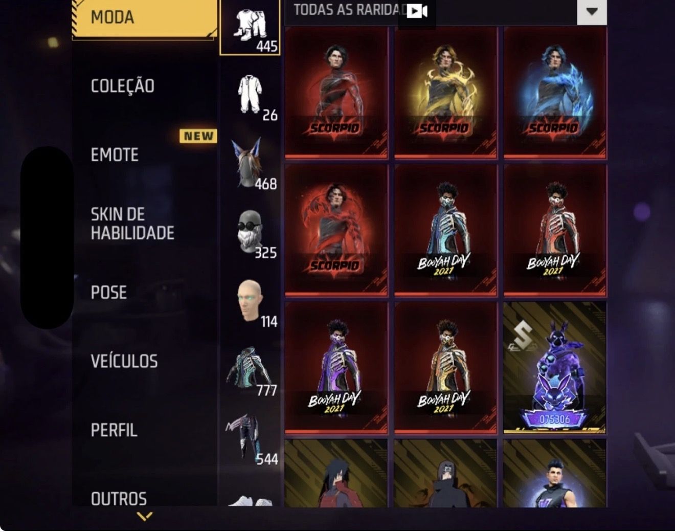 Conta free fire prime 8 gemada
