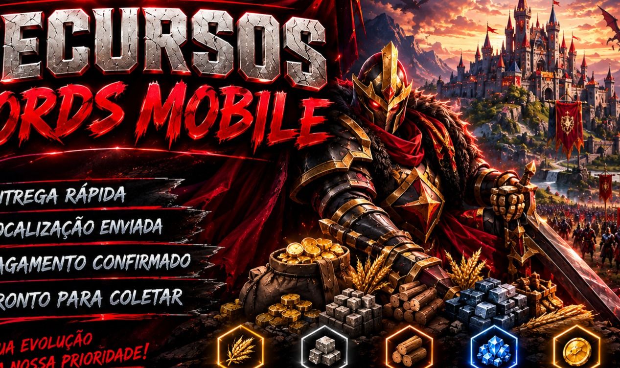 Venda de recursos no lords mobile