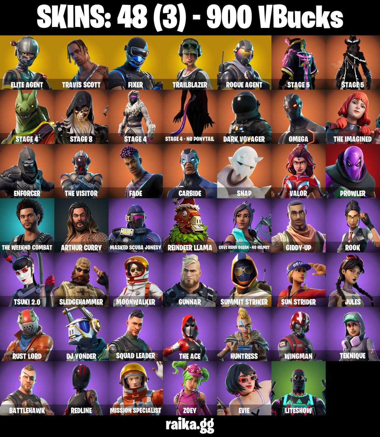 48 skins | Elite Agent | Travis Scott | Fixer | Trailblazer